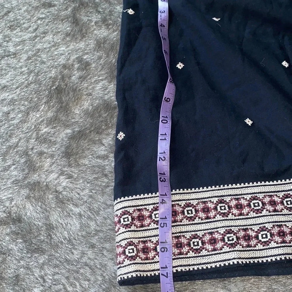 Madewell black embroidered Gamine mini skirt Sz 6 - Picture 8 of 11
